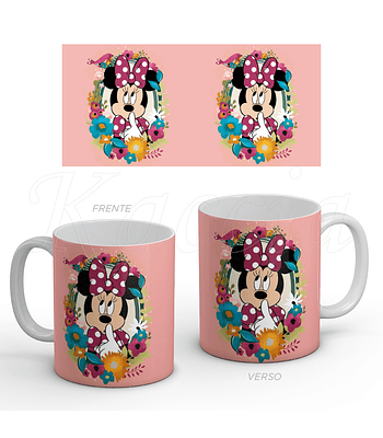 Caneca Minnie Floral