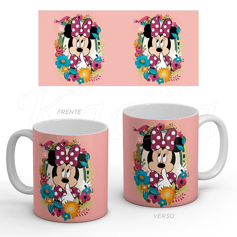Caneca Minnie Floral