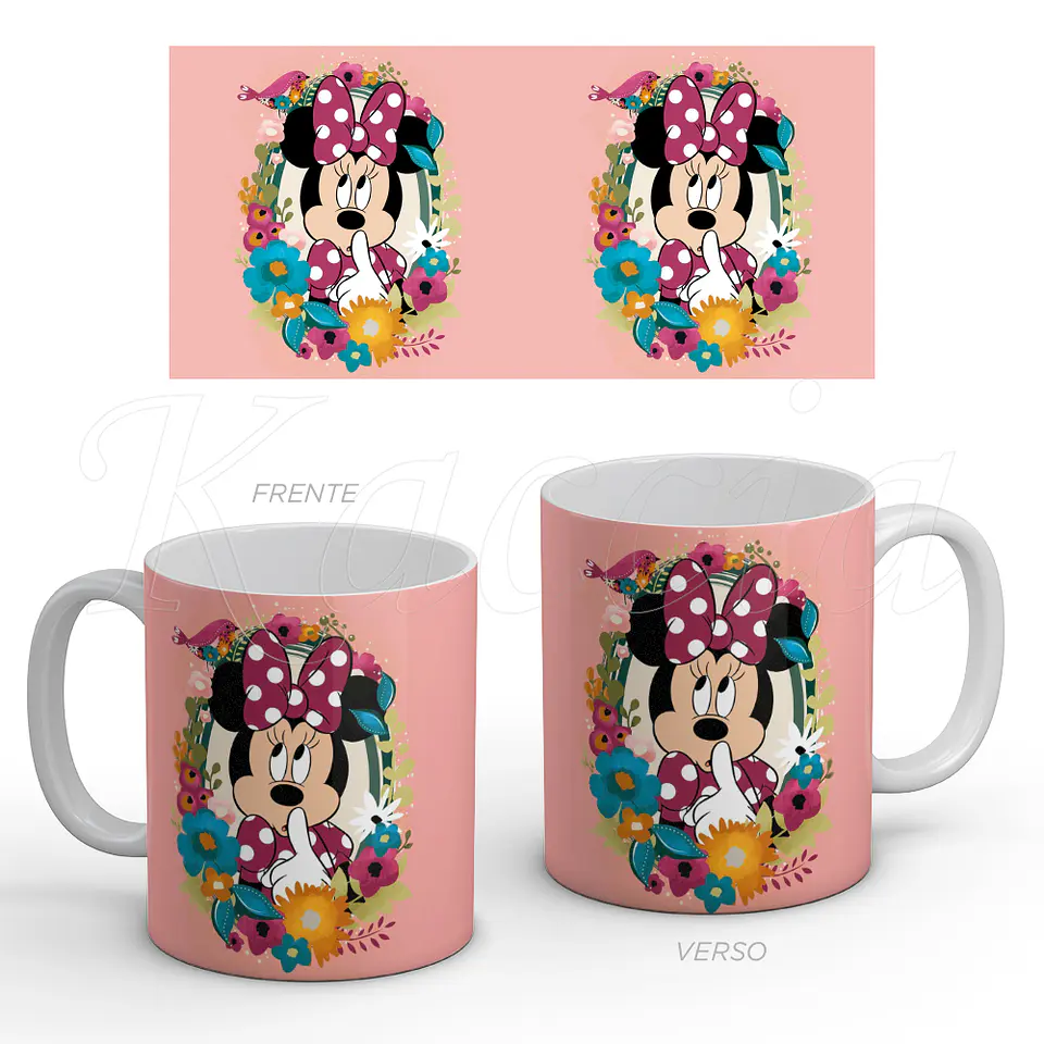 Caneca Minnie Floral 1