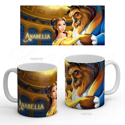 Caneca Personalizada A Bela e o Monstro