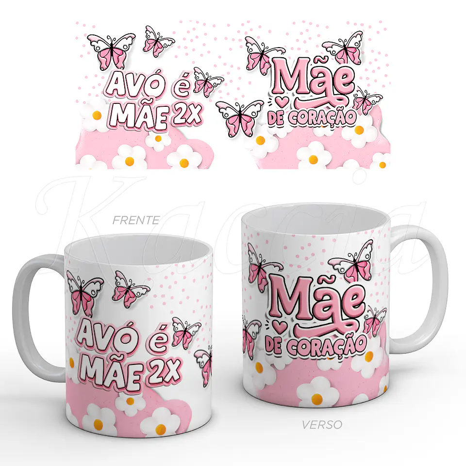 Caneca Avó é Mãe 2x 1