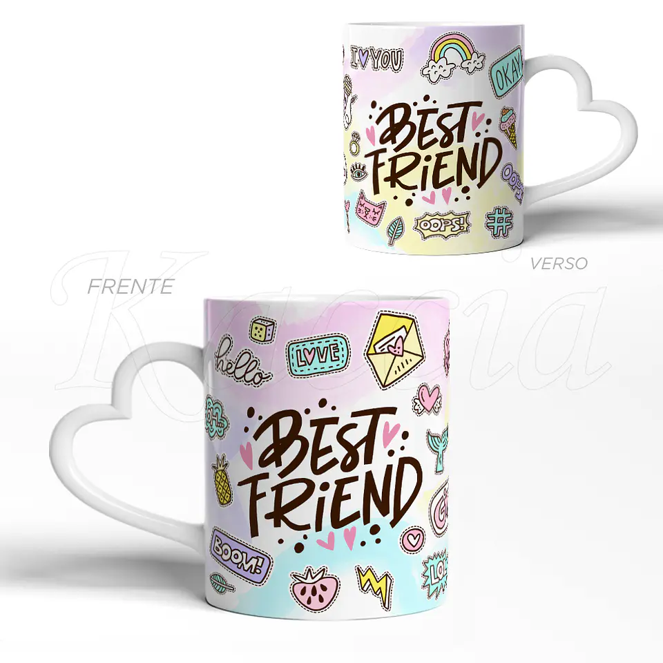 Caneca Best Friend Melhor Amiga 3