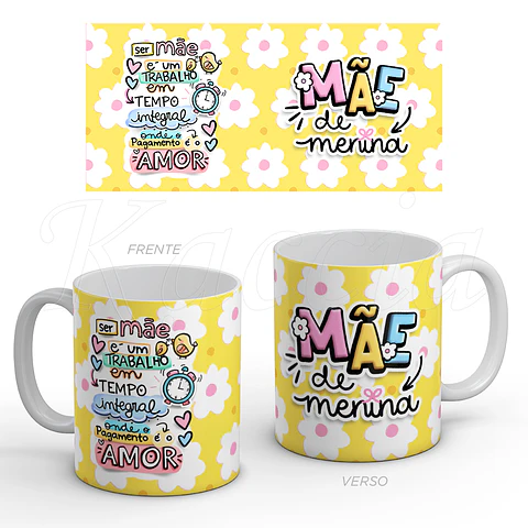 Caneca Mãe de Menina