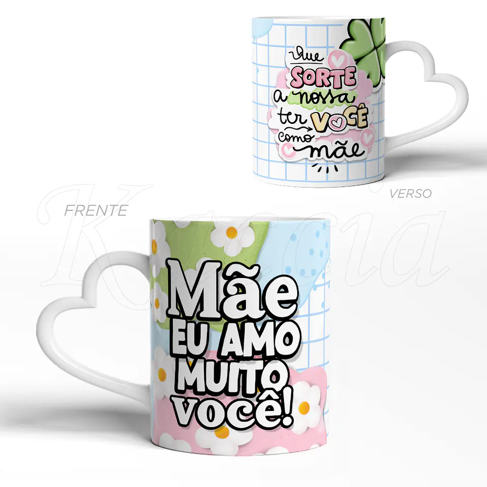 Caneca Mãe Amo Muito Você 3