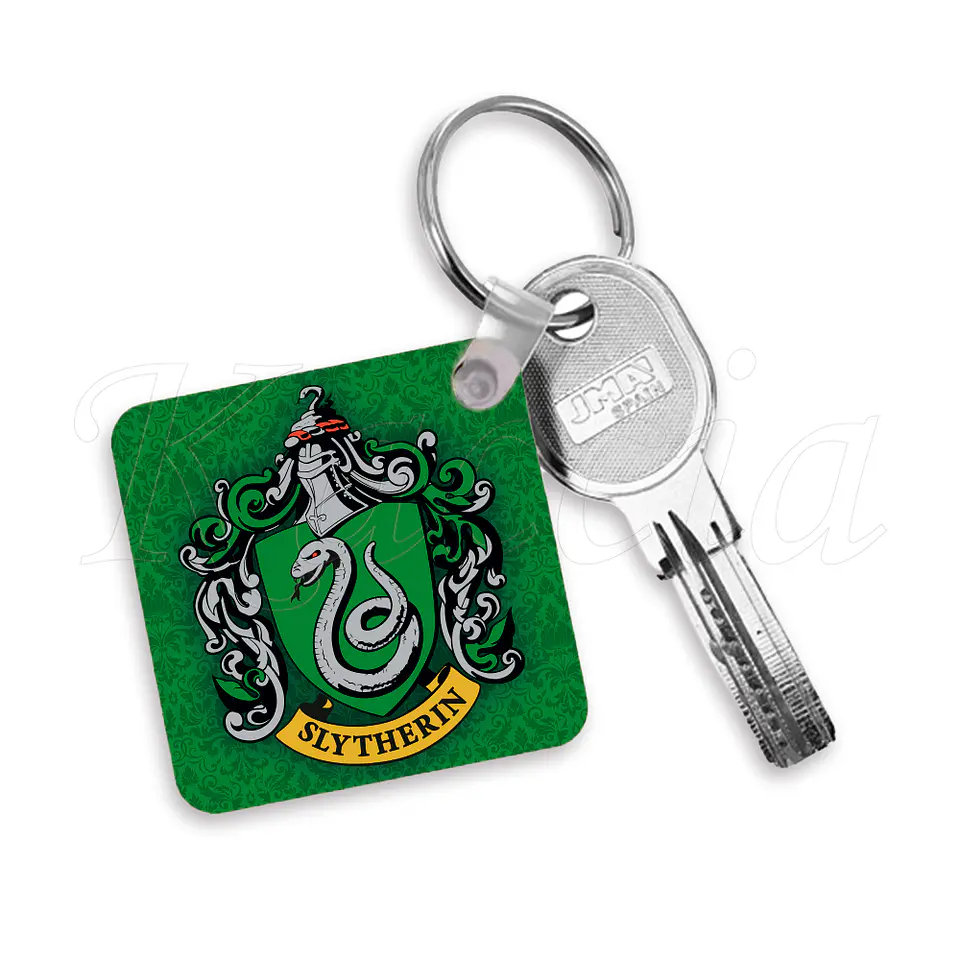 Porta-chaves Quadrado Slytherin - Harry Potter 4