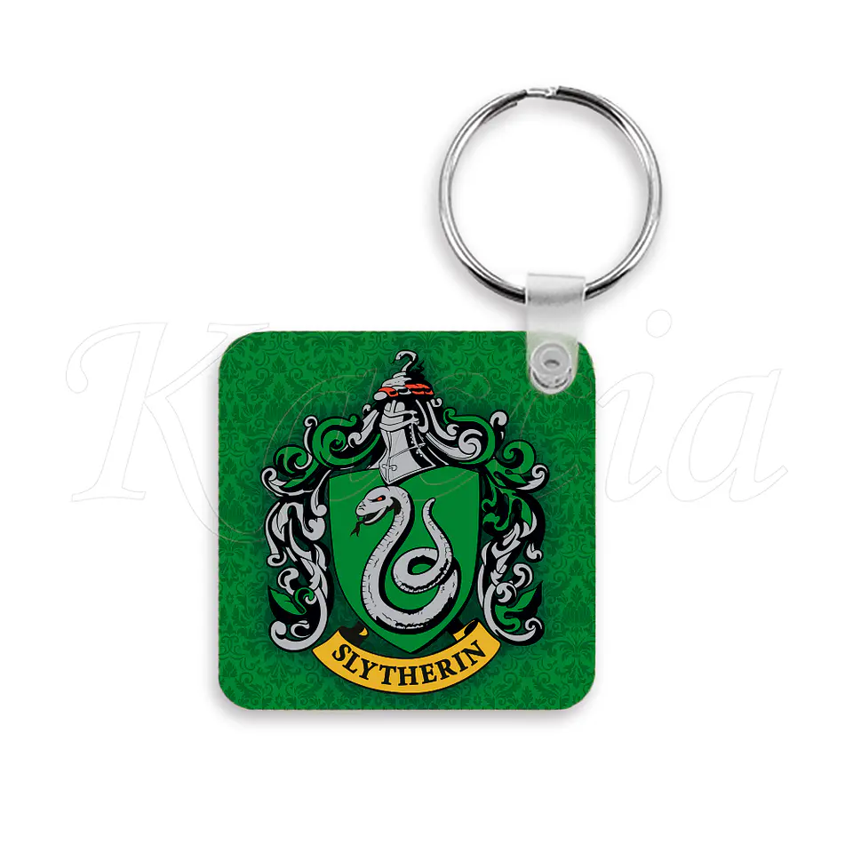 Porta-chaves Quadrado Slytherin - Harry Potter 2