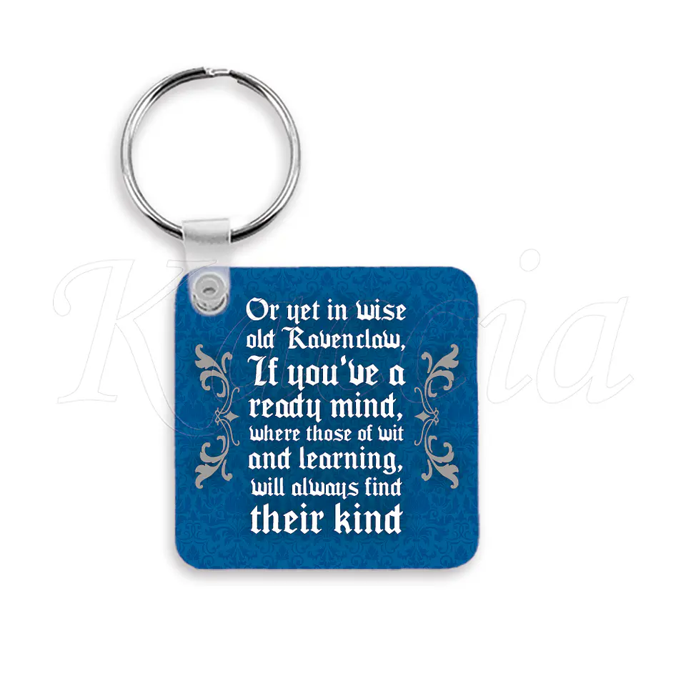 Porta-chaves Quadrado Ravenclaw - Harry Potter 3