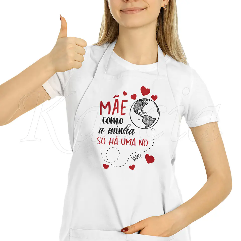 Avental Personalizado Uma No Mundo 1