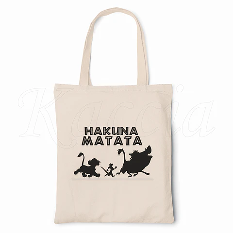 Saco Tote Bag Hakuna Matata O Rei Leão
