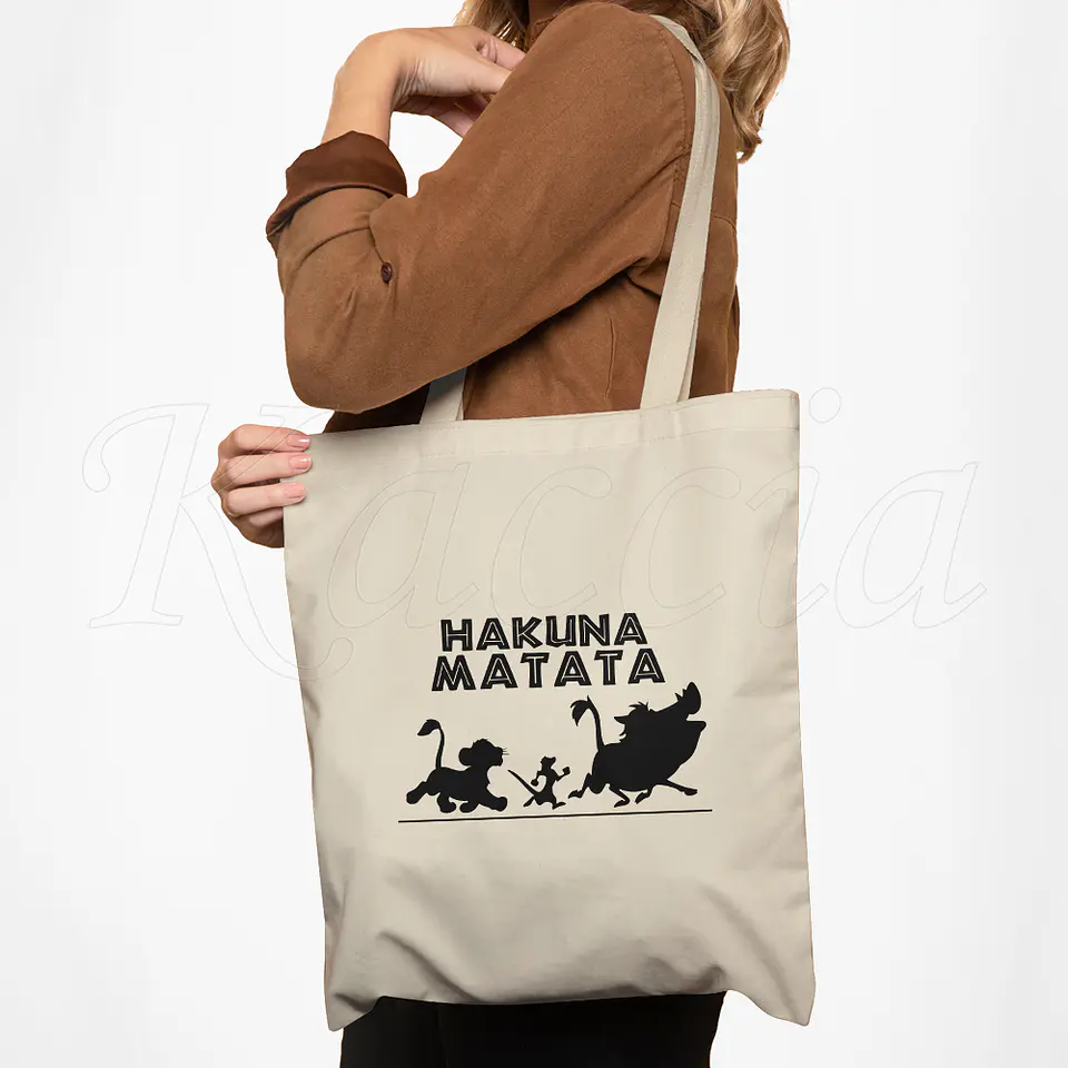 Saco Tote Bag Hakuna Matata O Rei Leão 4