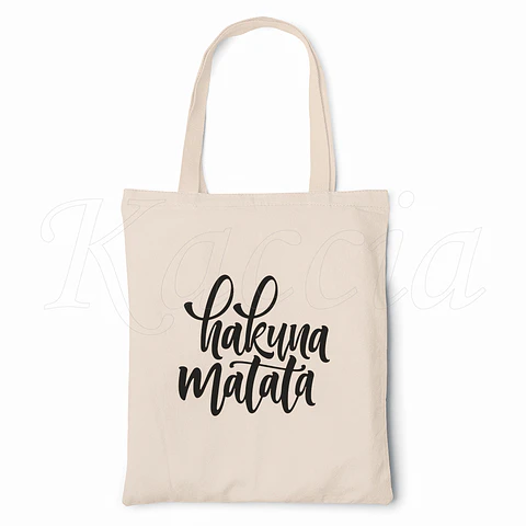 Saco Tote Bag Hakuna Matata