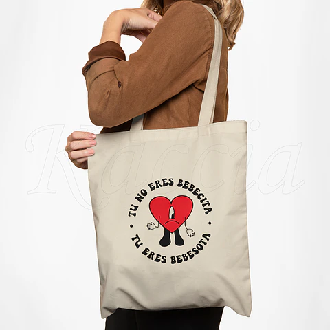 Saco Tote Bag Bebesota Benito Bad Bunny