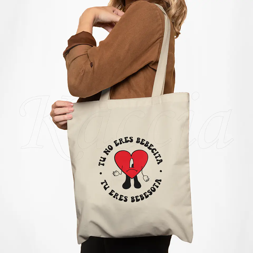 Saco Tote Bag Bebesota Benito Bad Bunny 2