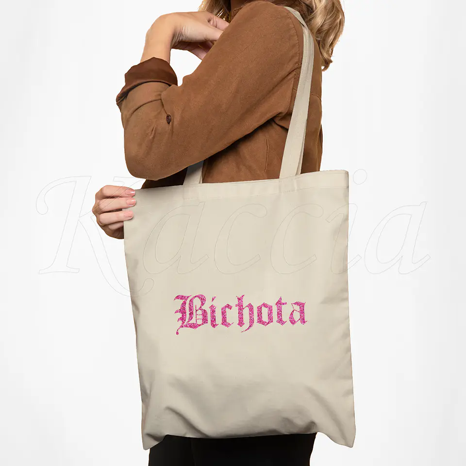 Saco Tote Bag Bichota Glitter 6