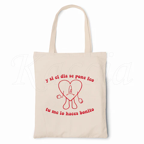 Saco Tote Bag Benito Bad Bunny Bonito