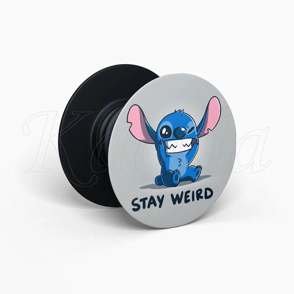 Pop Socket Stay Weird Stitch 2