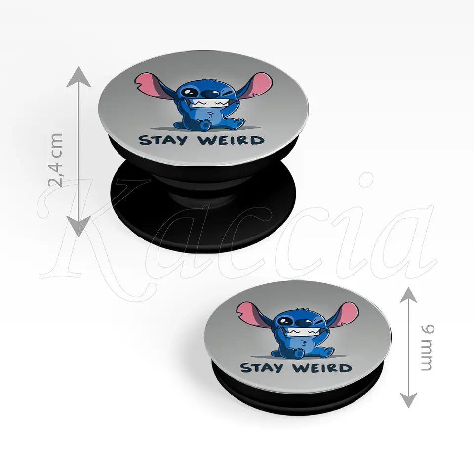 Pop Socket Stay Weird Stitch 3