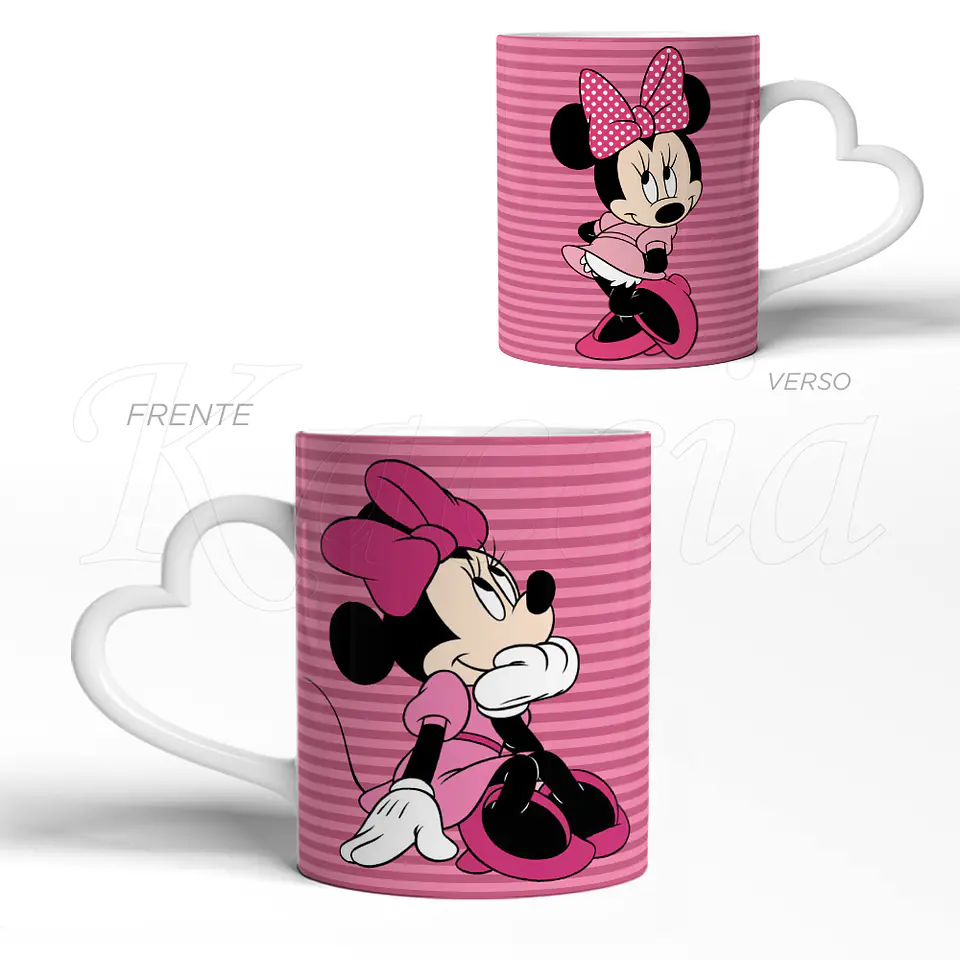 Caneca Minnie Mouse Pink 3