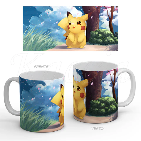 Caneca Pikachu Pokémon Kawaii