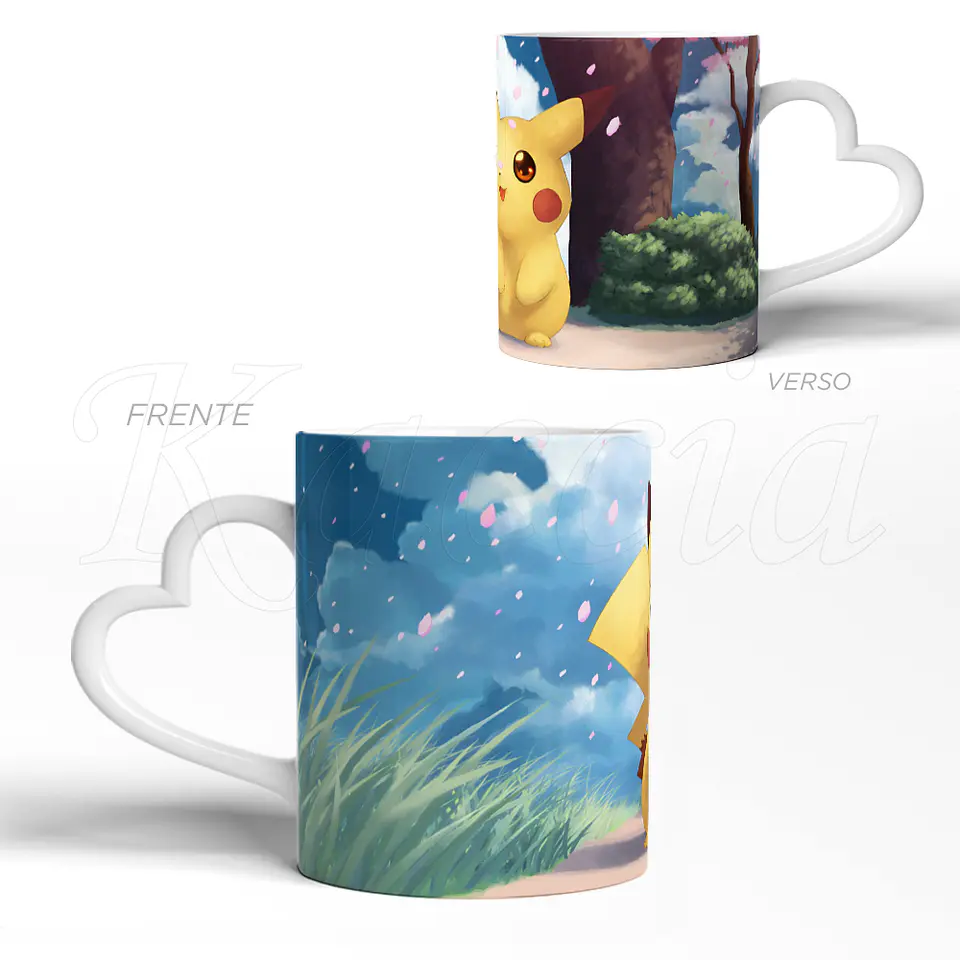 Caneca Pikachu Pokémon Kawaii 3
