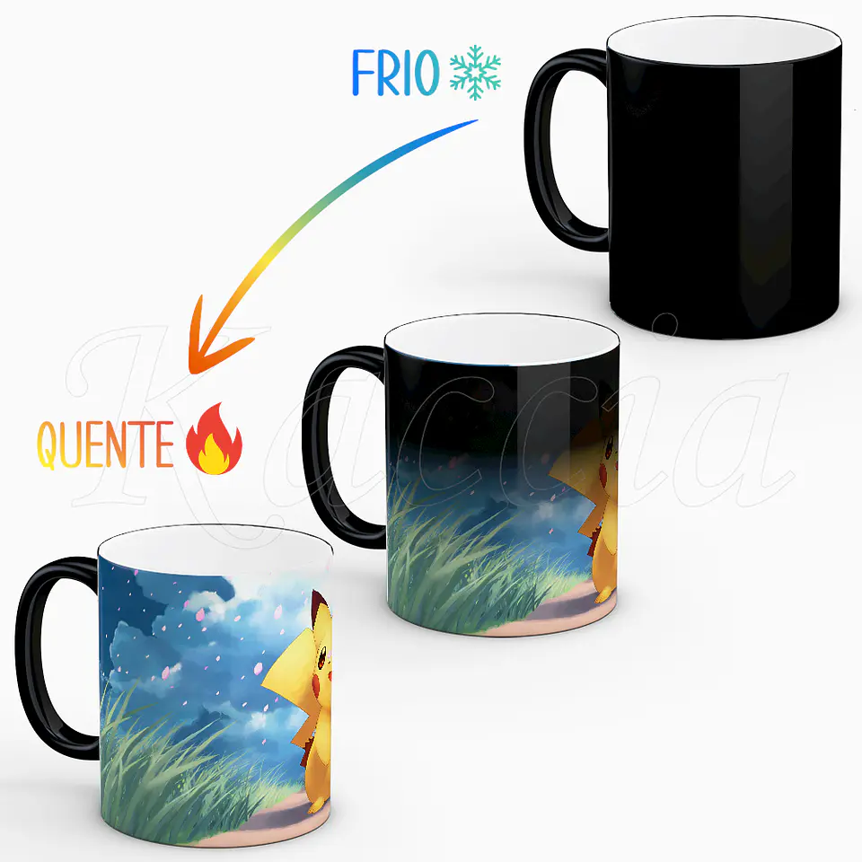 Caneca Pikachu Pokémon Kawaii 2