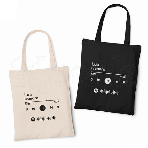 Saco Tote Bag Personalizado Spotify