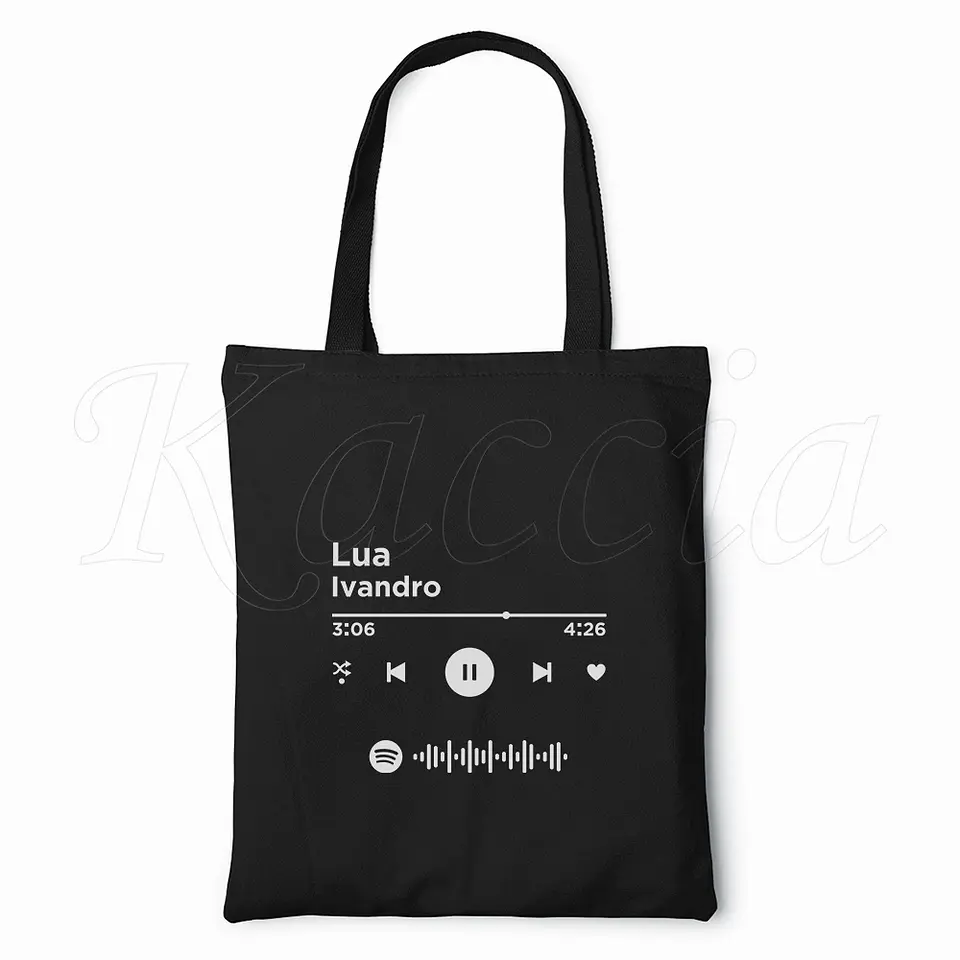 Saco Tote Bag Personalizado Spotify 3
