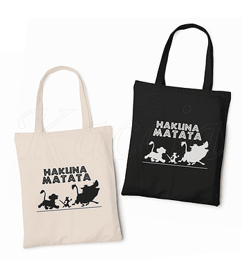 Saco Tote Bag Hakuna Matata O Rei Leão