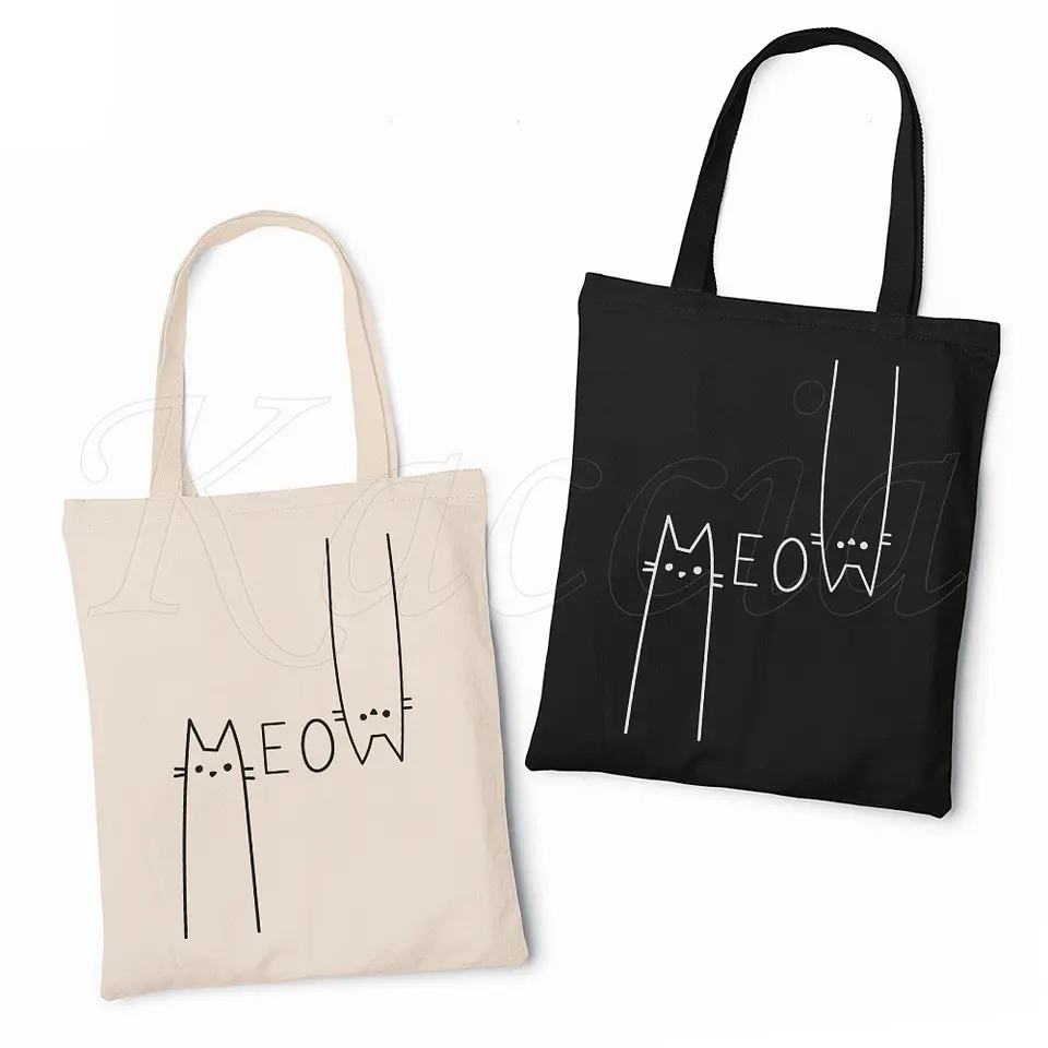 Saco Tote Bag Meow 1