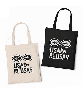 Saco Tote Bag Usar y Reusar