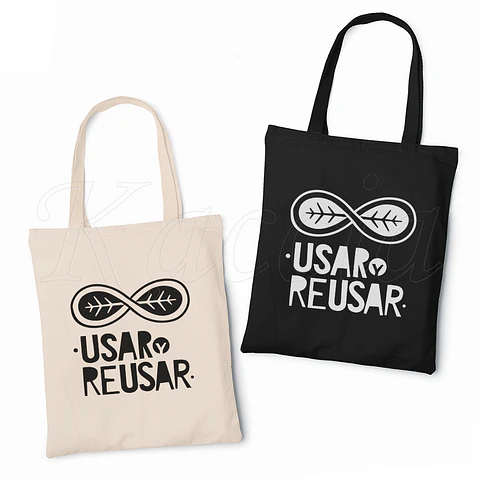 Saco Tote Bag Usar y Reusar