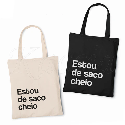 Saco Tote Bag Saco Cheio