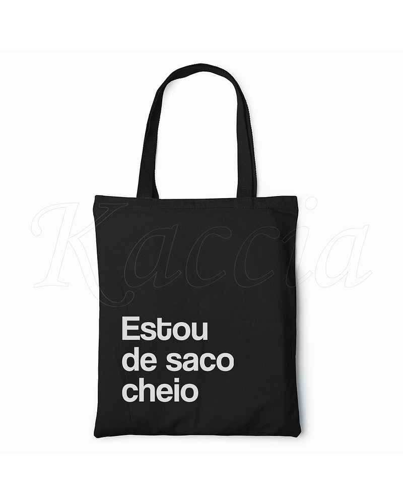 Saco Tote Bag Saco Cheio