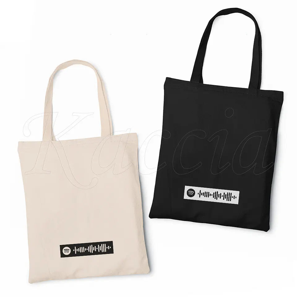 Saco Tote Bag Personalizado Spotify Code 1