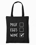 Saco Tote Bag Wine Check