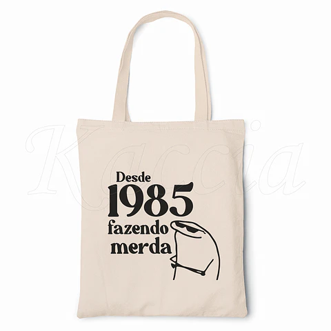 Saco Tote Bag Personalizado Fazendo M*rda