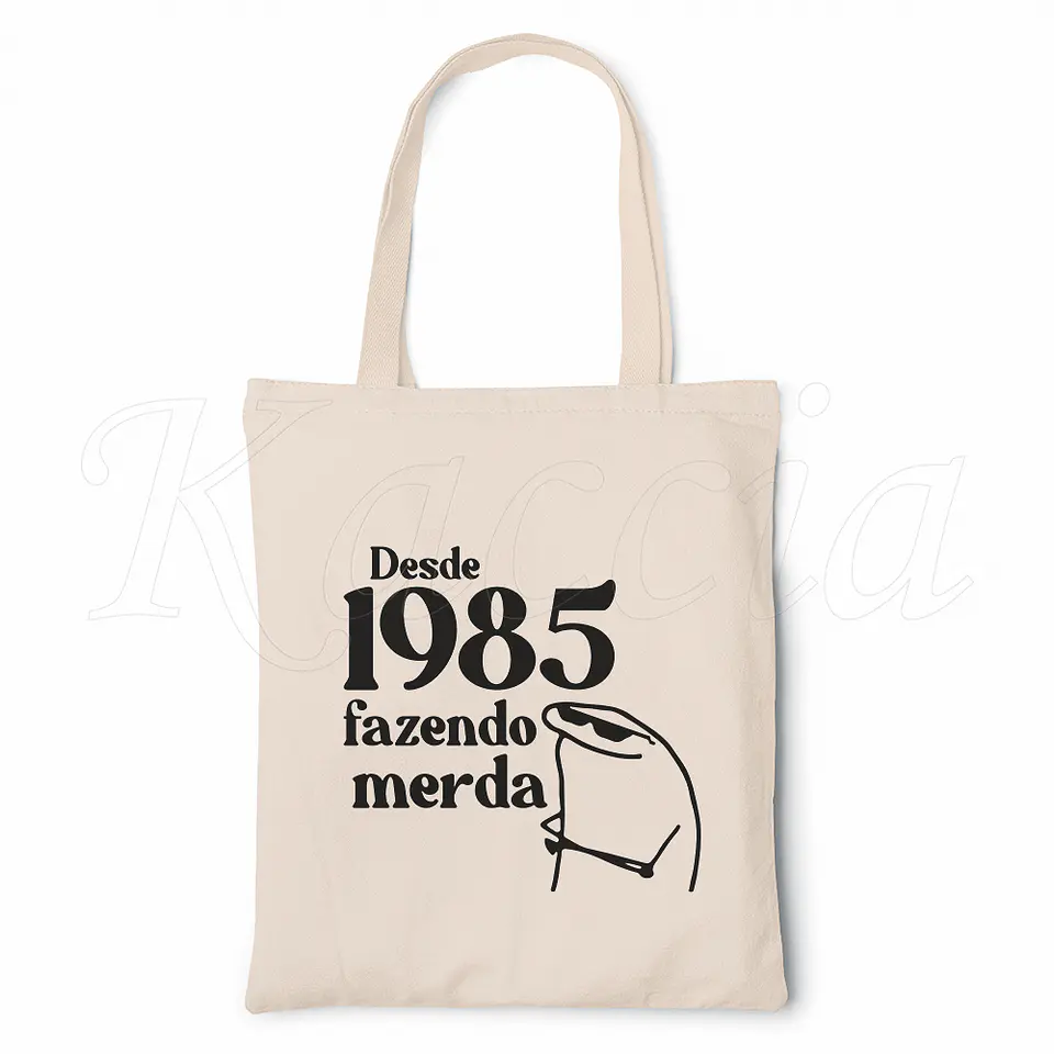 Saco Tote Bag Personalizado Fazendo M*rda 2