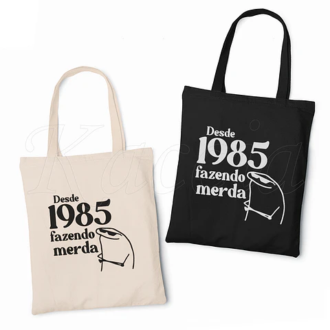 Saco Tote Bag Personalizado Fazendo M*rda