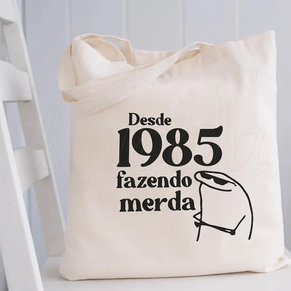 Saco Tote Bag Personalizado Fazendo M*rda 4