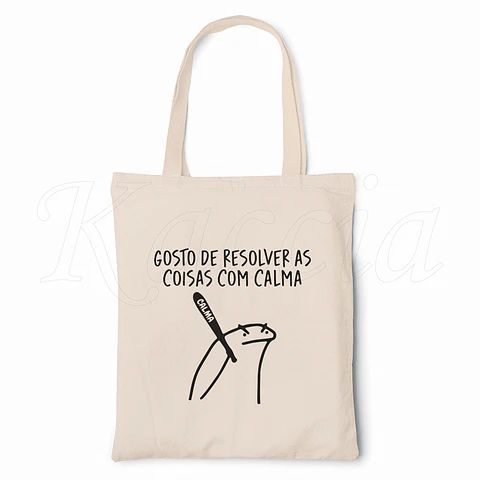 Saco Tote Bag Resolver com Calma