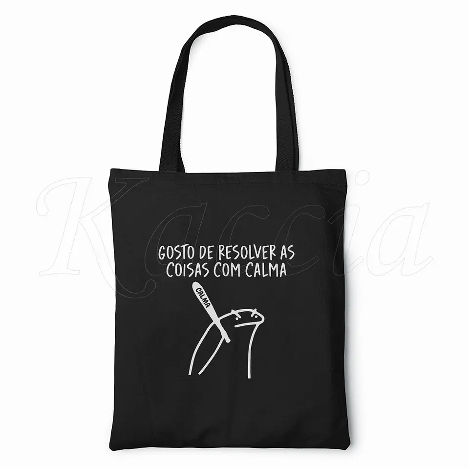 Saco Tote Bag Resolver com Calma 3