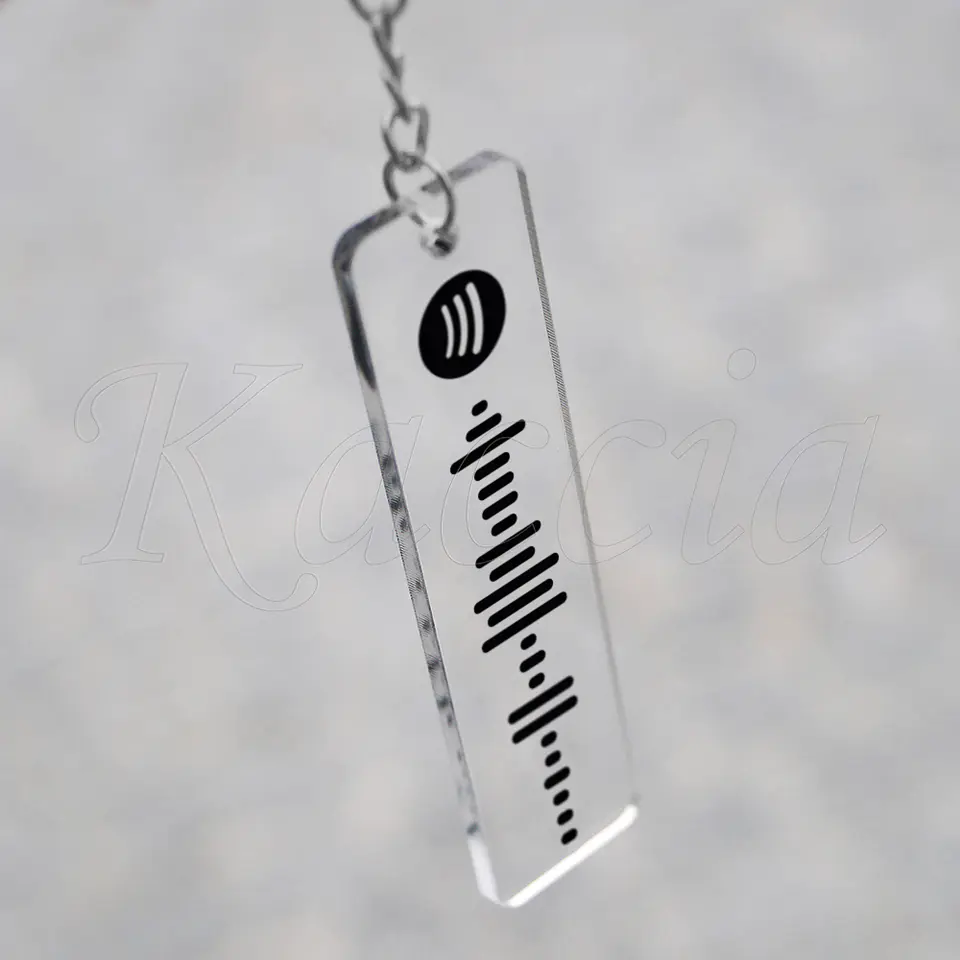 Porta-chaves Spotify Code Acrílico Personalizado 3