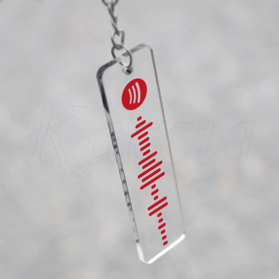 Porta-chaves Spotify Code Acrílico Personalizado 5