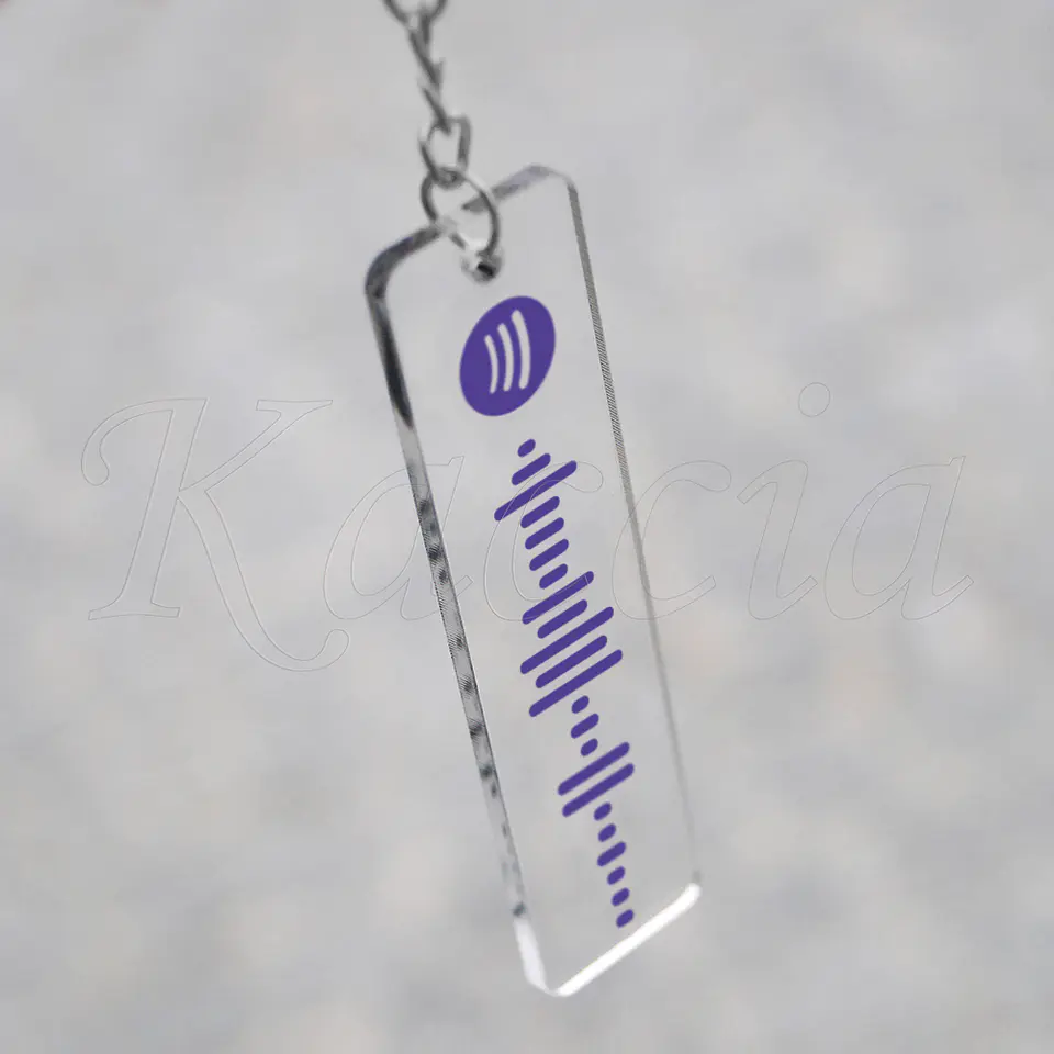 Porta-chaves Spotify Code Acrílico Personalizado 6
