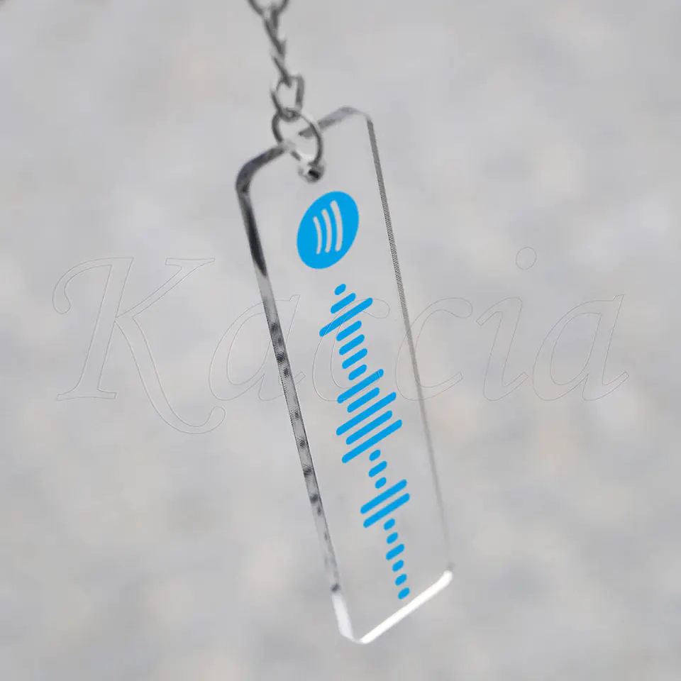 Porta-chaves Spotify Code Acrílico Personalizado 7
