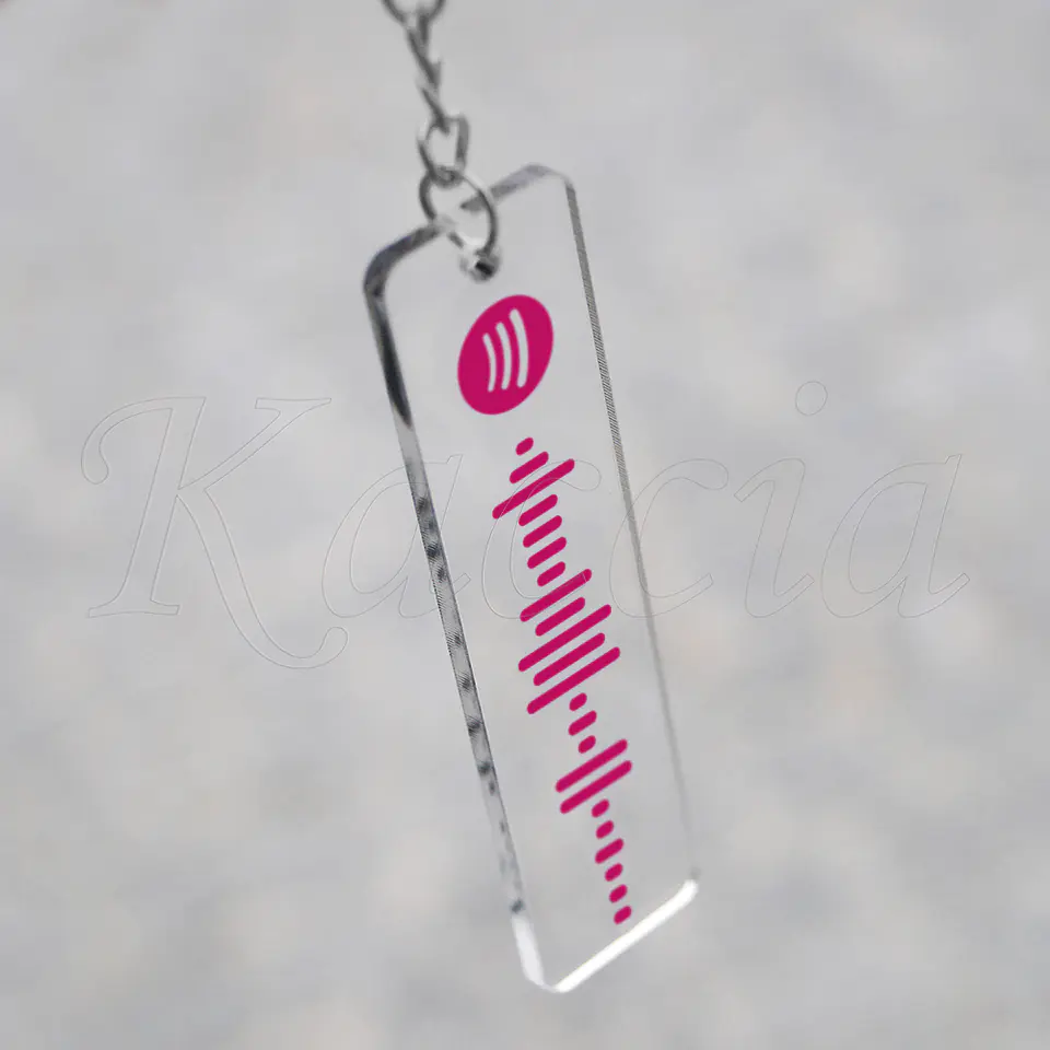 Porta-chaves Spotify Code Acrílico Personalizado 8