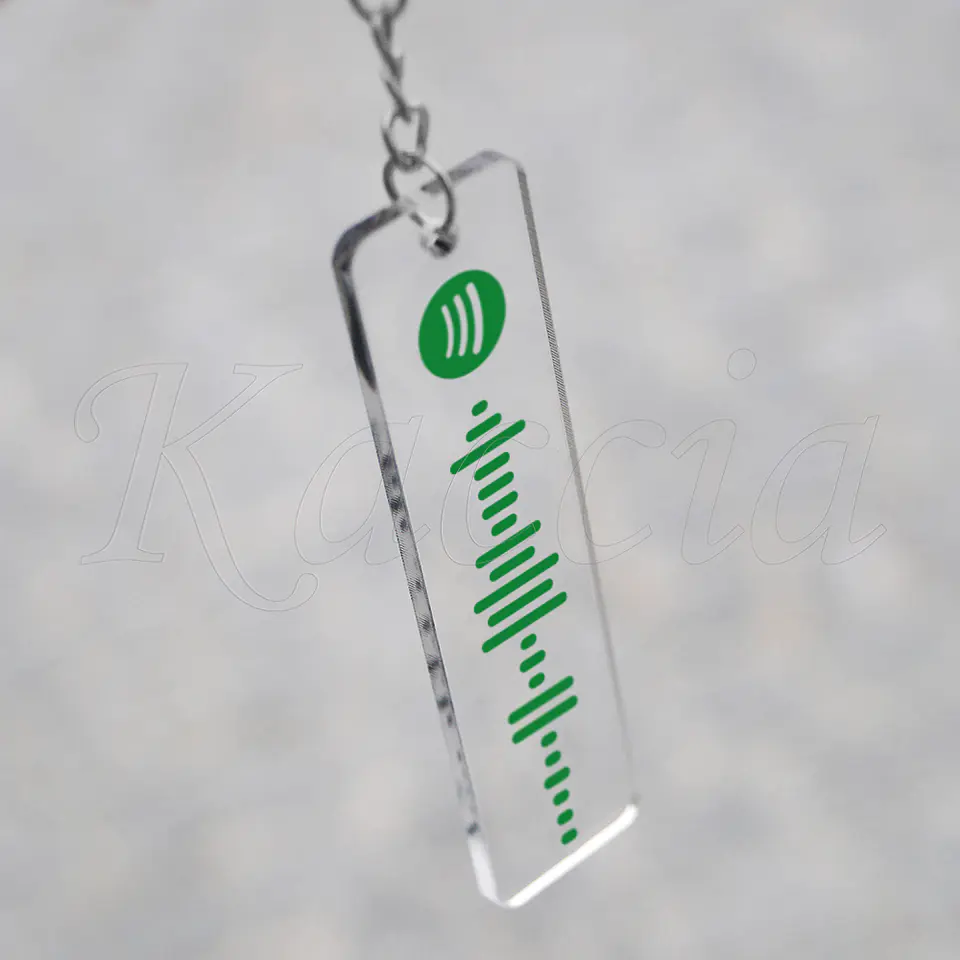Porta-chaves Spotify Code Acrílico Personalizado 9
