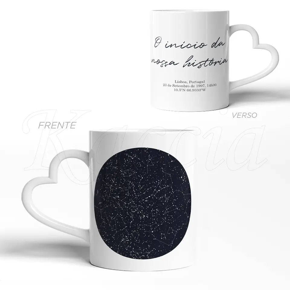 Caneca Personalizada Mapa das Estrelas 3