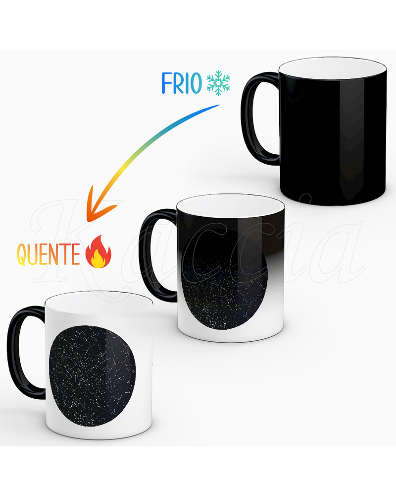 Caneca Personalizável Mapa das Estrelas