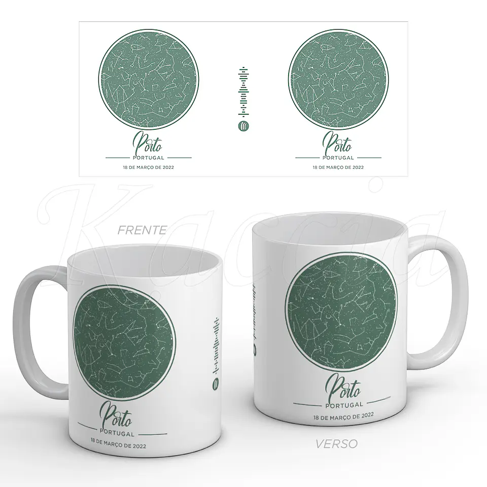 Caneca Personalizada Mapa das Estrelas Spotify Classy 7